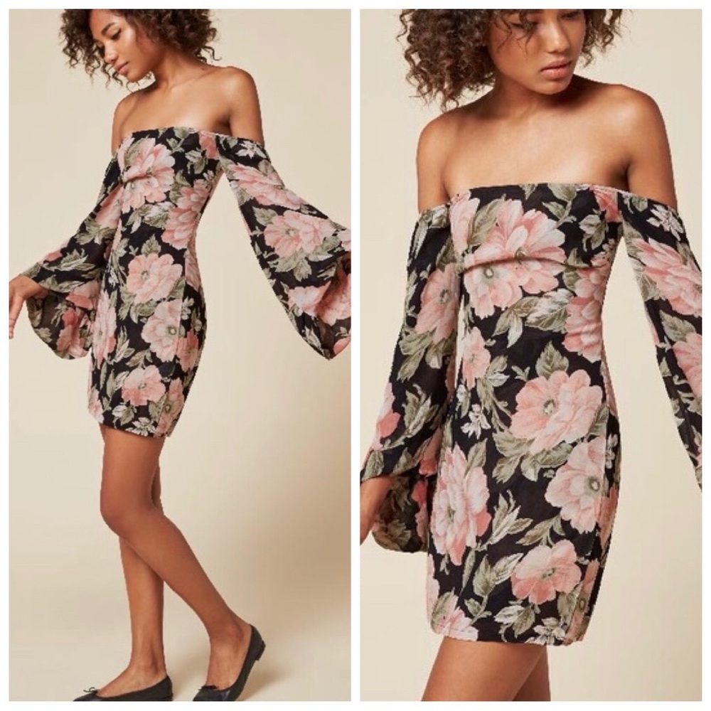 Reformation Casanova Floral Mini Dress